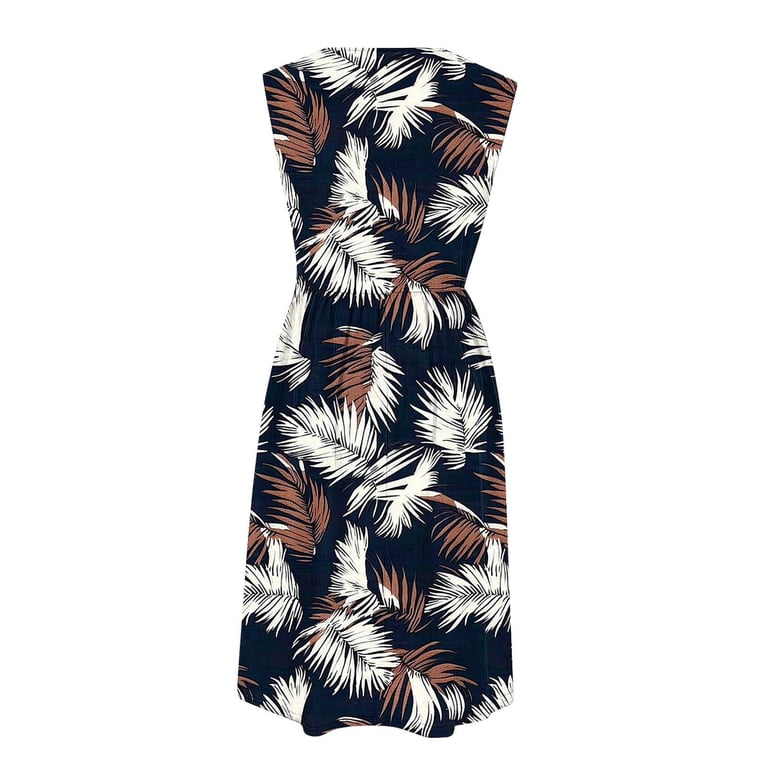 smocked printed sleeveless a line dress AK Anne Klein Women's Sleeveless Square Neck Smocked Printed A-Line Midi Dress