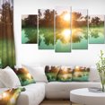 thumbnail image 1 of Beautiful Summer River At Sunset - Oversized Landscape Canvas Art, 1 of 3