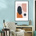 thumbnail image 3 of IDEA4WALL Framed Canvas Prints Wall Art Blue, Pink & Orange Textured Spots for Living Room, Bedroom, Office Ready to Hang - 16x24 inches, 3 of 4