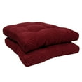 thumbnail image 3 of Fluffy Memory Foam Non Slip Chair Cushion Pad 2-4-6-12 Pack Burgundy, 3 of 5