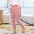 thumbnail image 4 of Godderr Kids Girls Fleece Lined Leggings, Toddler Baby Girls High Waisted Warm Thick Stretch Pants Girls Winter Winter Tights Big Girls Snow Pants，Sizes 2-14T, 4 of 5