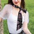 thumbnail image 4 of Faith Love Hope Breast Cancer Ribbon Hair Scarf for Women Fashion Headscarf Wrap Neck Scarves For Handbag Accessories, 4 of 7
