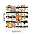 thumbnail image 3 of Uutvery Fall Pumpkin Shower Curtain, Autumn Thanksgiving Day Bathroom Curtain,Pumpkin Maple Leaves Shower Curtain,Fall Watercolor Pumpkins Shower Curtain for Bathroom with 12 Hooks 71x71 Inch, 3 of 6