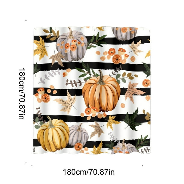 Cortina de ducha gruesa para baño, decoración de Halloween, impermeable, con varilla, tela impermeable, sin perforaciones, de poliéster