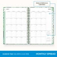 thumbnail image 4 of Blue Sky 2025-2026 Academic Year Weekly and Monthly Planner Calendar, July 2025 - June 2026, 12-Month, 5" x 8", Hard Cover, Wirebound, Storage Pocket, Laminated Tabs, Stickers, Avra, 4 of 9