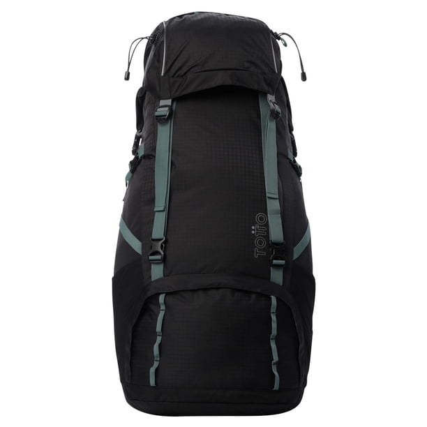 TOTTO Mochila Ergonómica Grande Repelente a Líquidos | Senderismo - Viaje - Camping | 65 L SUMMIT 65 negro G