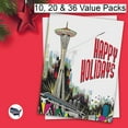 thumbnail image 4 of Seattle Space Needle Hometown Holiday Greeting Cards | 10 Pack Bulk Set (4x6), 4 of 6