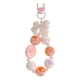 thumbnail image 2 of Llavero con cuentas, colgante de llave de coche de dibujos animados, pulsera portátil, llavero para fiesta de niñas Rosa, 2 of 9