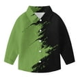thumbnail image 6 of OGLCCG Button Down Shirts for Boys Casual Long Sleeve Dress Shirts for kids Cute Novelty Fashion Block Loose Fit Summer Shirts 3-14 Years, 6 of 6