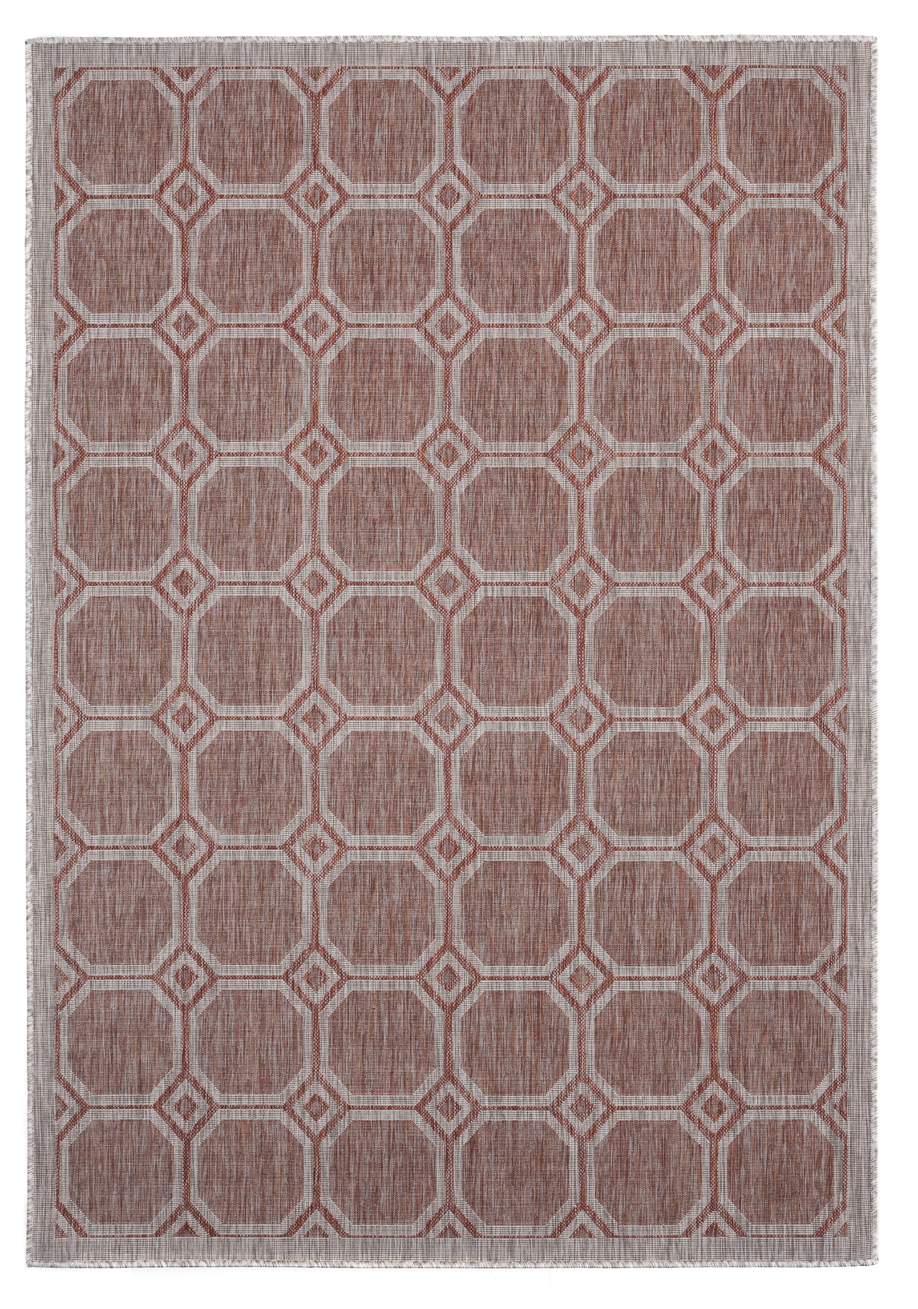United Weavers Mali Madina Contemporary Geometric Area Rug, Red, 7'10" x 10'6"