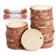 thumbnail image 3 of Astillas de madera redondas, astillas de madera de pino, decoración de pared de fondo hecha a mano para jardín de infantes, posavasos navideños, tablero de dibujo, 3 of 5