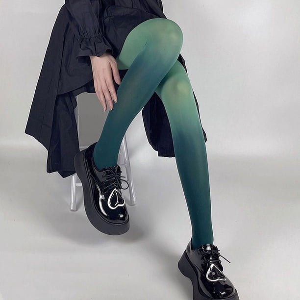 Medias finas con degradado de verano, color caramelo, piernas delgadas, hermosas piernas, calcetines inferiores