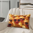 thumbnail image 5 of Xecao Sunglasses Yellow Duck for Decorative Throw Pillow Case for Couch,Sofa or Bed Set,Pillow Cover for Sofa Home Decor Ideal Gift-16"x24", 5 of 6
