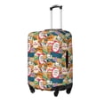 thumbnail image 2 of Xecao Retro Summer Stamp print Elastic Luggage Cover, with double-sided print , is perfect for travel, business, and daily use, 2 of 9