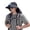 Black, variant on Solar Sun Shield Hat for Outdoor Activities with Wide Brim and Integrated Fan Ideal for Men and Women UPF50+ Sun Outdoor Fishing Beach Sunshade Brown