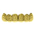 thumbnail image 1 of Cobre Hip Hop Dientes Parrillas Dientes De Vampiro Grill Cap Joyería Top Dorado Sunnimix parrilla de dientes, 1 of 8