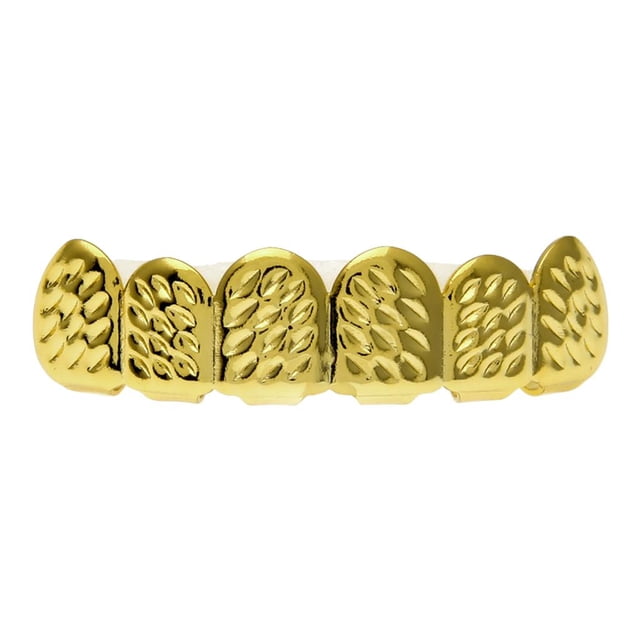 Cobre Hip Hop Dientes Parrillas Dientes De Vampiro Grill Cap Joyería Top Dorado Sunnimix parrilla de dientes