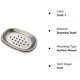 thumbnail image 5 of Jabonera de acero inoxidable de gran fiabilidad y durabilidad, de doble capa, de metal, con bandeja de drenaje, para ducha de baño, fregadero de cocina, ovalada1, 5 of 5