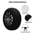 thumbnail image 4 of Bingfone Patriotic Star Spare Tire Cover Weatherproof Universal Wheel Protectors For Rv Camper Travel Trailer Suv Truck 16 Inch, 4 of 9