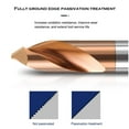 thumbnail image 5 of Gamvdout HRC55 Tungsten Steel Chamfering Milling Cutter, 2-Flutes Carbide Fixed-Point Drill, 90-Degree Chamfering Cutter Positioning Drill for Steel, 5 of 7