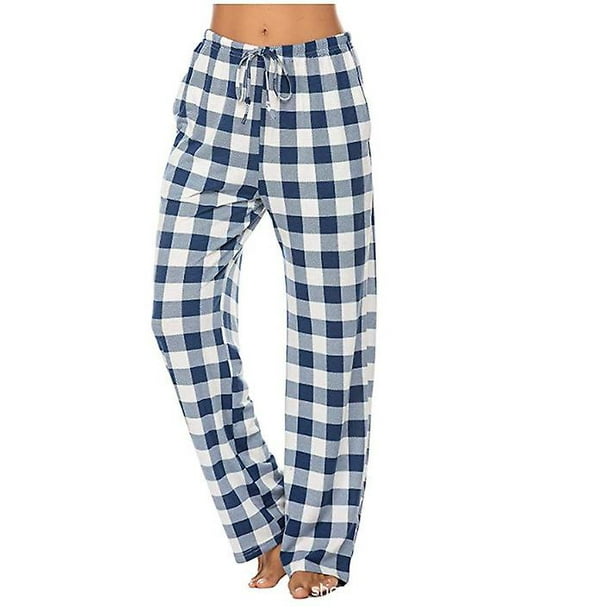 Women Plaid Pajama Pants Sleepwear, Women Lounge Pants Comfy With Pockets 