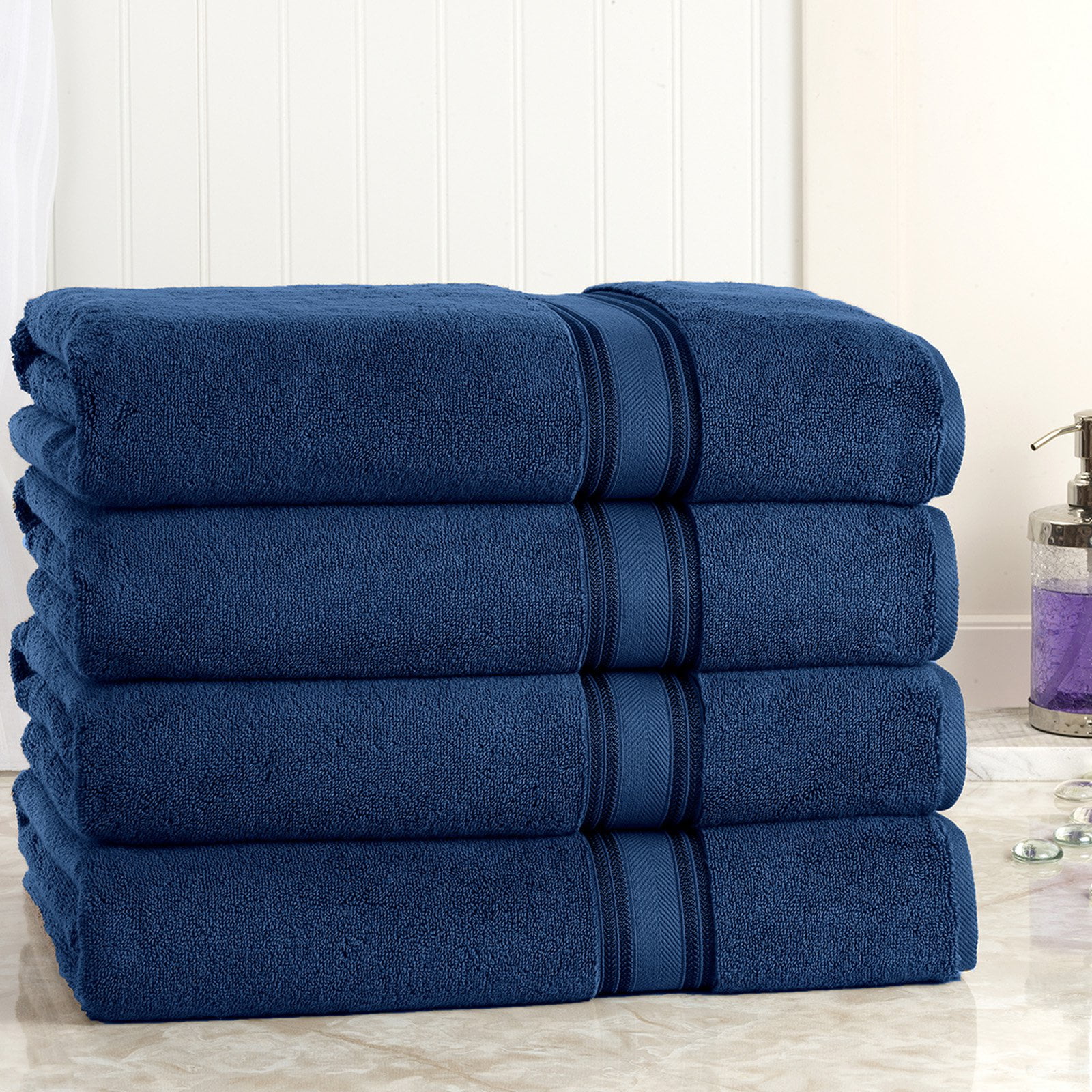 Affinity Linens 4 Piece Super Soft Cotton Bath Sheets