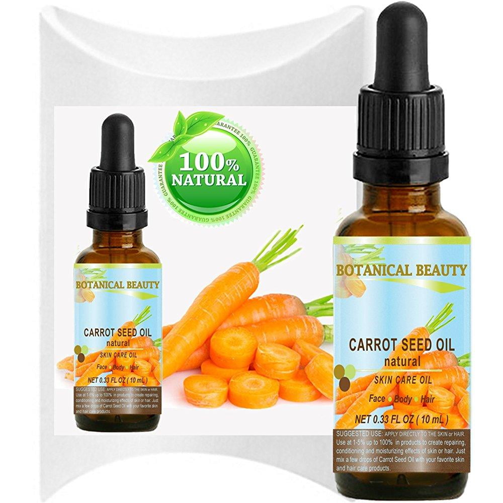 CARROT SEED OIL 100 % Natural Cold Pressed Carrier Oil. 0.33 Fl.oz.- 10