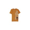 thumbnail image 1 of Camiseta gráfica con logotipo vertical desgastado Aeropostale para hombre naranja pequeña, 1 of 1