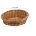 thumbnail image 6 of ELAYARD Woven Pantry Storage Basket Brown - Kitchen Organizer for Homeowners, 1 Piece, 6 of 8
