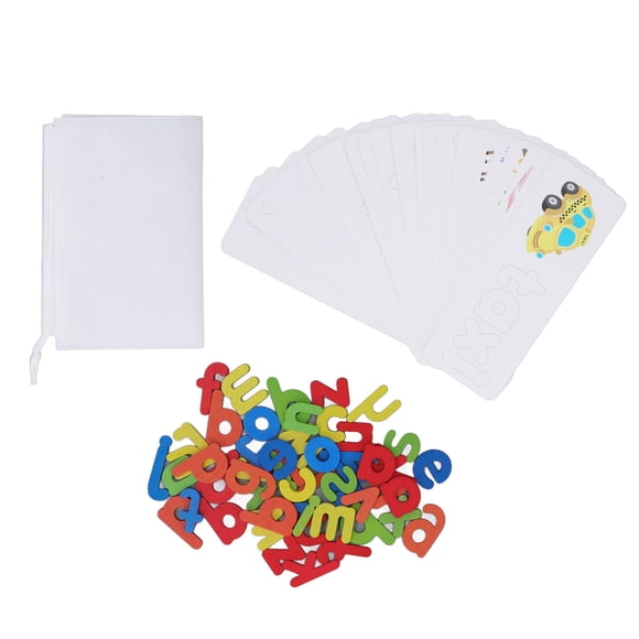 Ver y deletrear juguete de aprendizaje alfabeto educación temprana rompecabezas cognitivo palabra ejercicio de ortografía juego de letras para mayores de 3 años