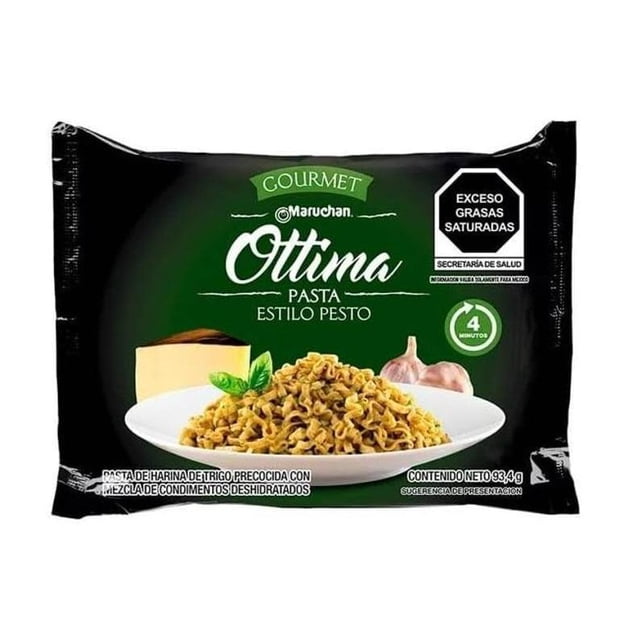 Maruchan Ottima Ramen Sopa Instantánea Sabor Pesto 22 Piezas Maruchan Seimen Pasta Sabor Pesto