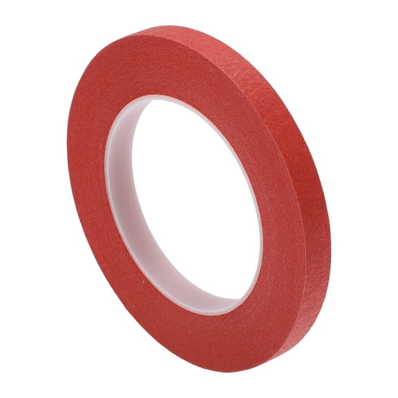 Unique Bargains Painters Tape Easy Removal 5500x1.2x0.01cm/60.15 Yards x 0.47 Inches x 140um Masking Master Tape Red