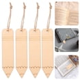thumbnail image 2 of Shisuyan 10pcs Blank Wooden Bookmark Unfinished Paintable Bookmark Pen Shaped Wood Bookmark, 2 of 9