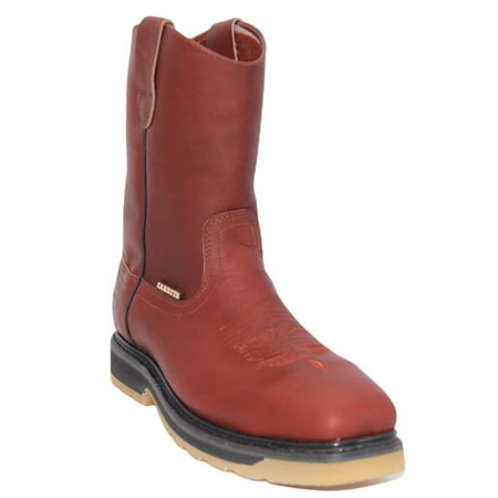 

The Western Shops 9 Pull-On Steel Toe Double Density Sole Leather Work Boot