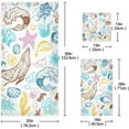 thumbnail image 3 of GZHJMY Sea Life Bath Towel Set of 3, Absorbent Soft Bathroom Towel with Hand Towel & Washcloth for Hotel, Beach, Gym and Spa, 3 of 7