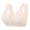 Beige, variant on Riforla Women's Comfortable New Thread Cloth Pure Cotton Front Button Medium and Old Age Large Size No Steel Ring Bra Bras for Older Women Beige 38