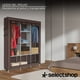 thumbnail image 3 of Closet Organizador Armable De Tela Y Tubo Armario De Ropa Minimalista 170 x 130 x 45 Ropero Organizador para Dormitorio Soporta hasta 33 LB, 3 of 6
