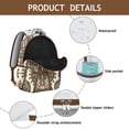 thumbnail image 4 of Compact Paisley Print Backpack – Convenient Paisley Gift for Daily Use, Slim Waterproof Bookbag, Fits 13" Laptop, Lightweight for School & Short Trips, 4 of 6