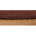 thumbnail image 4 of Rhody Rug Katie Braided Indoor-Outdoor Oval Rug, Burgundy, 2' x 3', Reversible, Hand Wash, 4 of 6