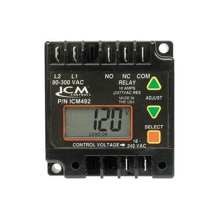 ICM Controls ICM492 Digital Single Phase Line Voltage Monitor - Walmart.com