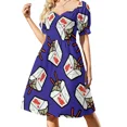 thumbnail image 2 of Take-Out Noodles Box Pattern Sleeveless Dress clothes, 2 of 7