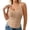 Khaki Tank Tops, variant on MEZZALL Women Casual Solid Color Slim Fit Square Neck Tank Tops Basic Staple Layering Comfortable Stretch Summer Sleeveless Wear Classic Ladies Camisole