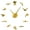 Gold,27inch, variant on Swimming Theme Modern DIY Large Wall Clock With Swimmer Mirror Sticker Numbers Pool Wall Art Decorative Wall Watch Swimmer Gift(Silver,27inch)