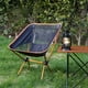 thumbnail image 2 of 1pc Ultralight Folding Camping Chair, Detachable Portable Folding Moon Chair For Outdoor Camping Beach Fishing Hiking, 2 of 5