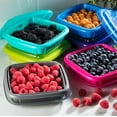 thumbnail image 2 of Hutzler 3-in-1 Bitty Box Berry Keeper, Berry Colander & Saver Container, 9oz / 1 Cup Capacity - Gray, 2 of 4