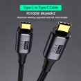thumbnail image 7 of Computer Thunder-bolt 3/4 Fast Charging Data Cord Type C to Type C Cable PD 100W USB 4.0 40Gbps 1.2M, 7 of 7