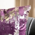 thumbnail image 3 of Safavieh Rensia Abstract Decorative Pillow, 18" x 18", Purple/Silver, 3 of 5