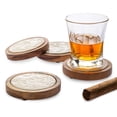 thumbnail image 2 of floral-porcelain-wood-coaster-set, 2 of 3