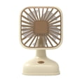 thumbnail image 3 of AuroraX Beige Desk Fans Personal Cooling USB Charging Mini Cooler Adjustable Speeds Strong Airflow Lightweight Quiet Office Table Fan, 3 of 6