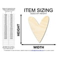 thumbnail image 2 of Unfinished Wood Primitive Heart Shape | Valentine's Day | Craft Cutout | Up to 46" 6" / 1/8", 2 of 4
